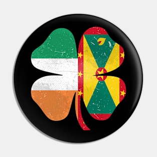 Grenadian Irish Shamrock Grenada Ireland St. Patrick's Day Pin