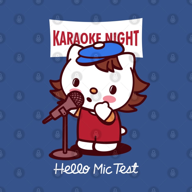 Cute Cat Funny Karaoke Night Singing Cartoon by BoggsNicolas