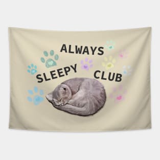 Always sleepy club Tapestry