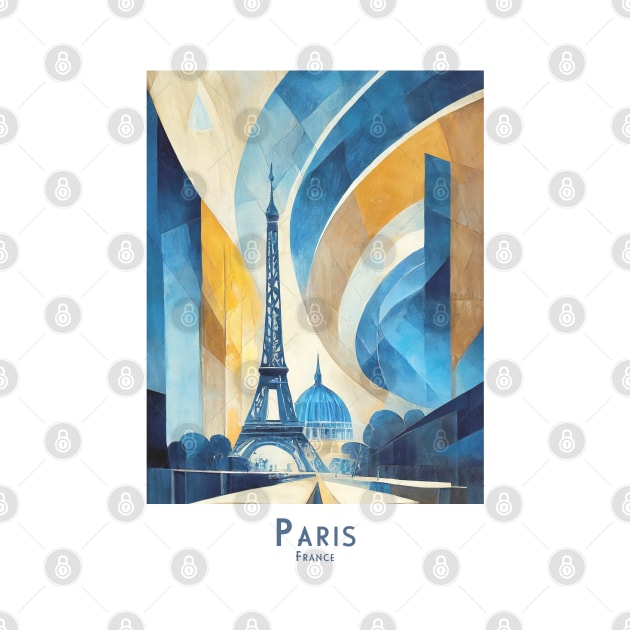 Abstract Paris Eiffel Tower in France by POD24