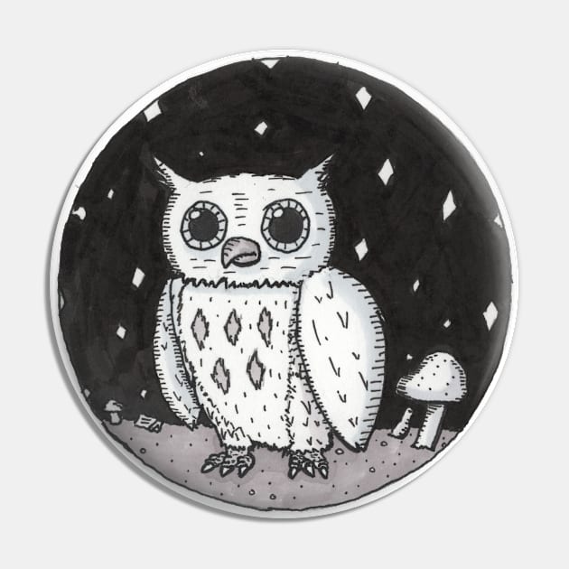 Night Owl Pin by dumbgoblin