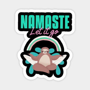 Namaste Let it Go Magnet