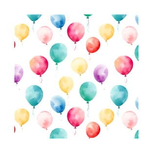 Watercolor Balloons Pattern #3 T-Shirt