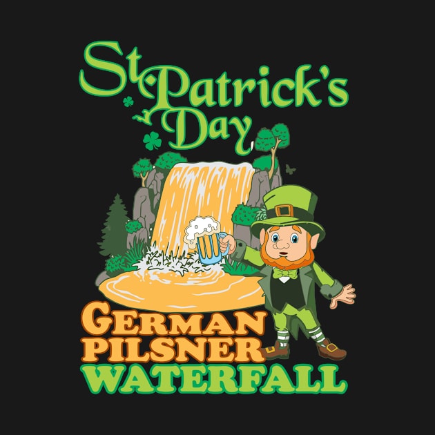 St Patricks Day German Pilsner Beer Waterfall by rafaelwolf