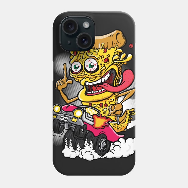 Slice of Pizza on a Hot Rod Phone Case by sonofafish