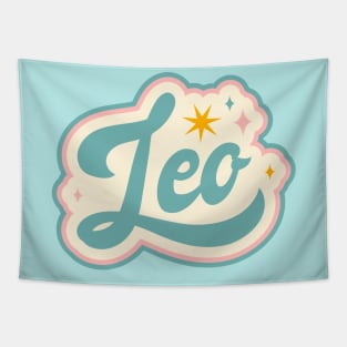 Vintage Leo Horoscope Sign // Retro Leo Zodiac Sign Tapestry