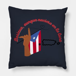 Boricua, aunque naciera en la luna Pillow