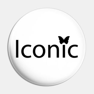 Iconic typography design Pin