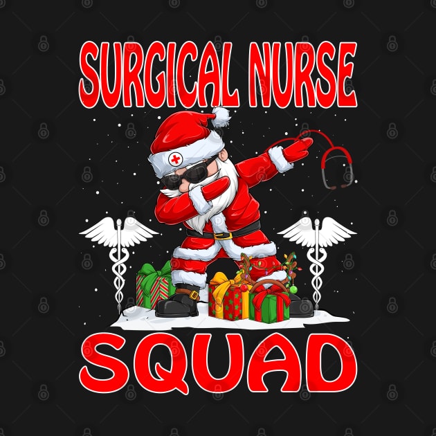 Christmas Surgical Nurse Squad Reindeer Pajama Dabing Santa by intelus