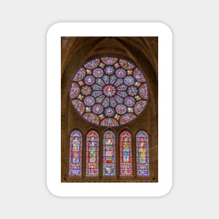 Rose Window of the Southern Transept of Chartres Cathedral, France Magnet