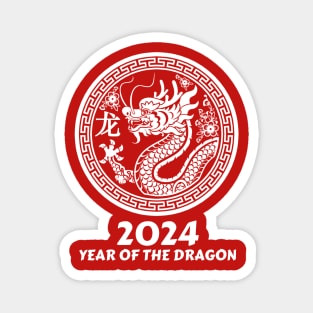 Chinese Year of the dragon 2024 Magnet