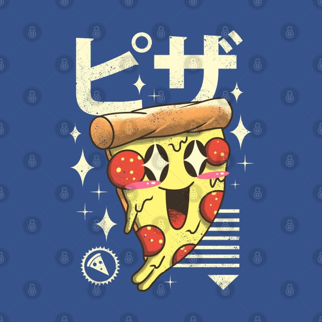 Kawaii Pizza by Vincent Trinidad Art