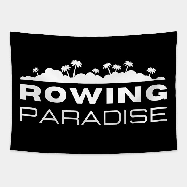 Rowing paradise logo Tapestry by RowingParadise