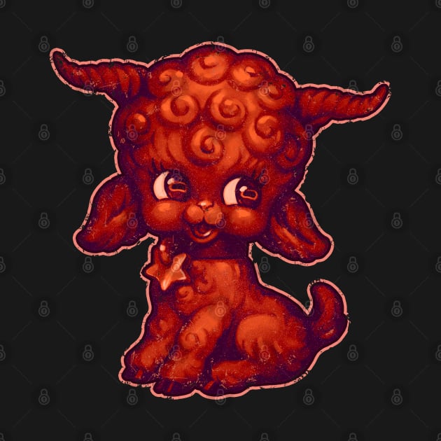 Baby Baphomet in Red by Marianne Martin