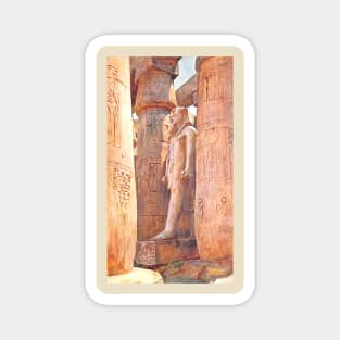 Statue Of Ramses II at Luxor Temple in Egypt Magnet