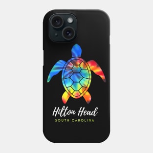 Hilton Head South Carolina Sea Turtle Tie Dye Phone Case