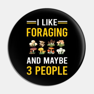 3 People Foraging Forage Forager Pin