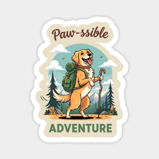 Pawsome Adventure Awaits Magnet