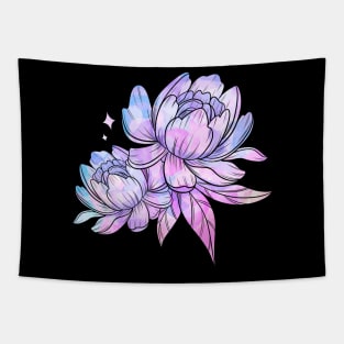 Watercolor Peony Tapestry