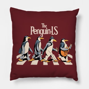 The penguin-Ls - Abbey Road Pillow