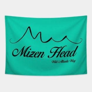 Wild Atlantic Way Apparel - Mizen Head, black text Tapestry