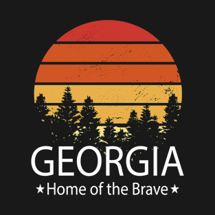 Georgia, Home of the brave, Georgia State T-Shirt