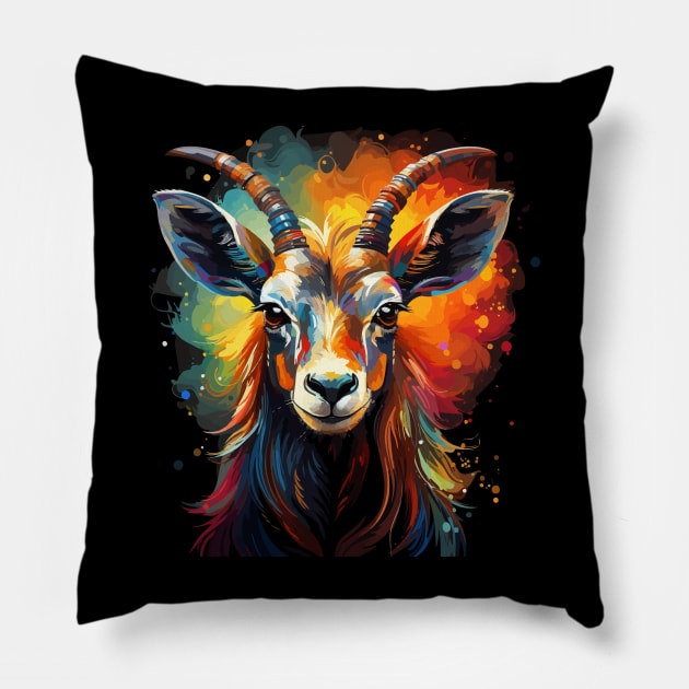 Gemsbok Rainbow Pillow by JH Mart