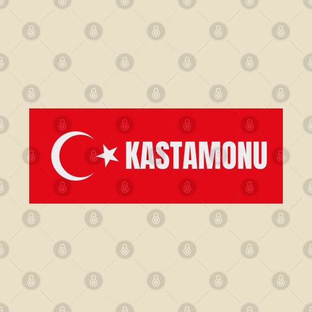 Kastamonu City in Turkish Flag by aybe7elf