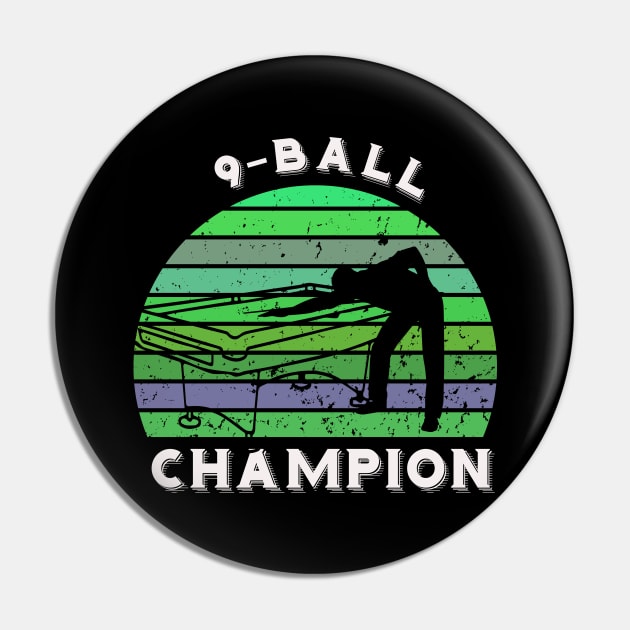 9-ball pool champion - vintage billiards Pin by BB Funny Store