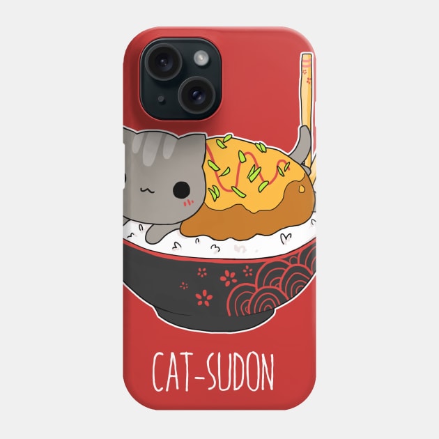 Catsudon Phone Case by linkitty