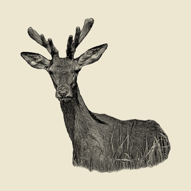 Red deer by Guardi