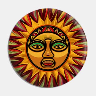 SUN FACE Pin