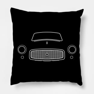 1960 AMC Rambler classic car white outline graphic Pillow