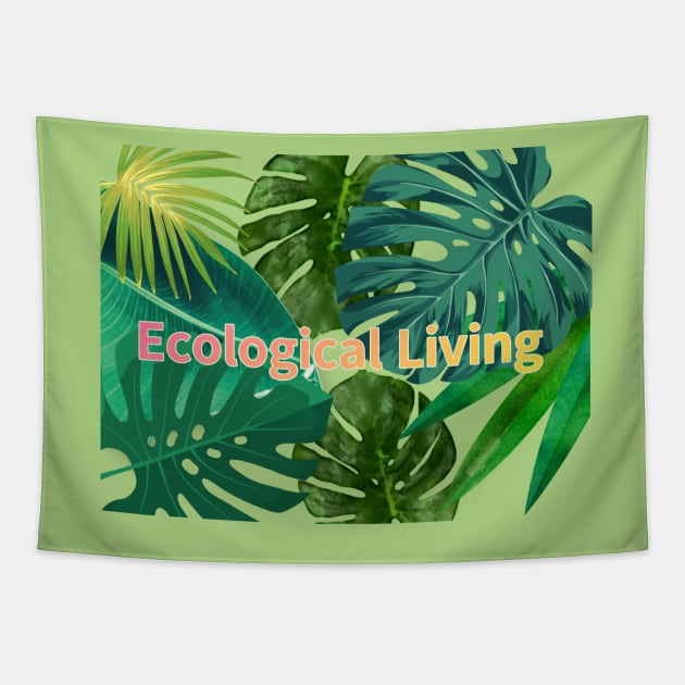 Eco-local living,palm tree,summer,summertime,summer season Tapestry by zzzozzo