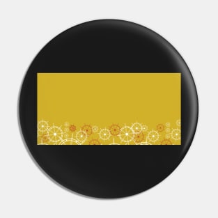 Ships wheel yellow Pin