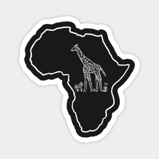 Giraffe in Africa Magnet