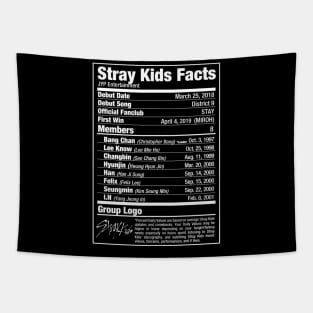 Stray Kids Kpop Nutritional Facts 2 Tapestry