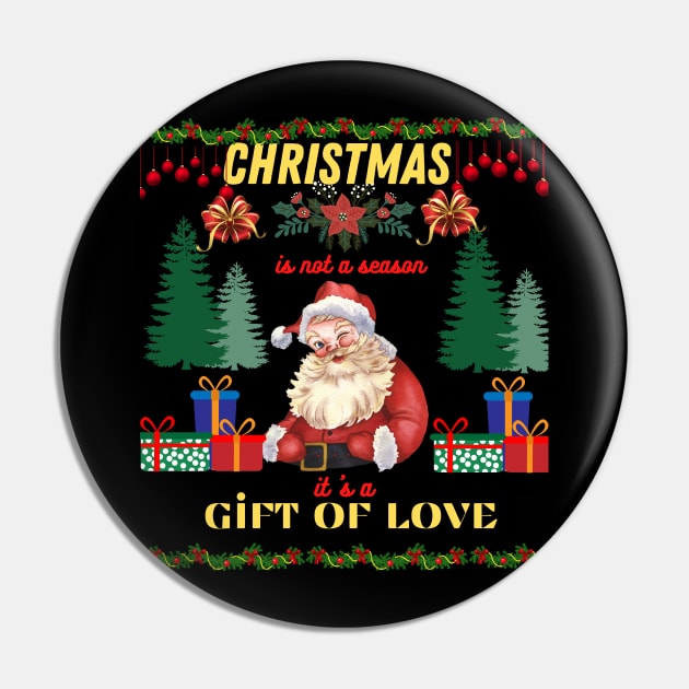 Happy Christmas Pin by Jaanu