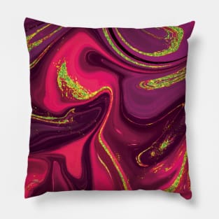 Trippy Raspberry Swirl Pillow