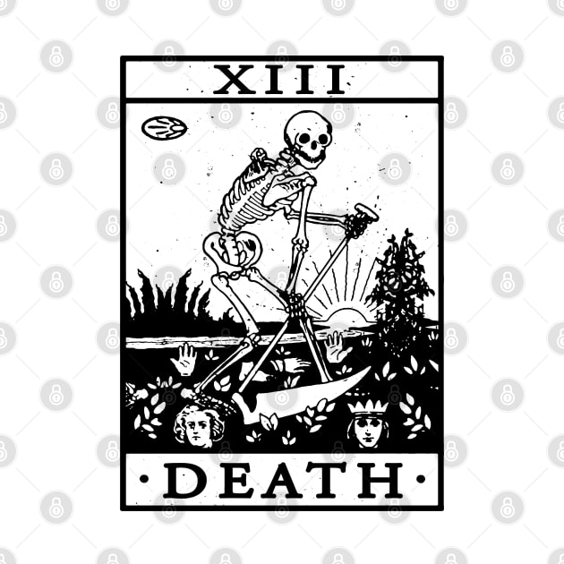 VINTAGE TAROT CARD T SHIRT, DEATH CARD, OCCULT, TAROT by Tshirt Samurai