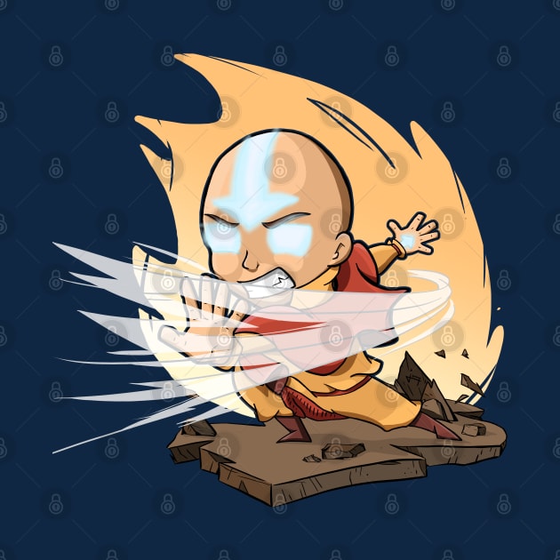 Chibi Avatar Aang by CuppaJoey