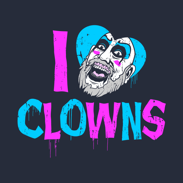 I Heart Clowns by Spazzy Newton