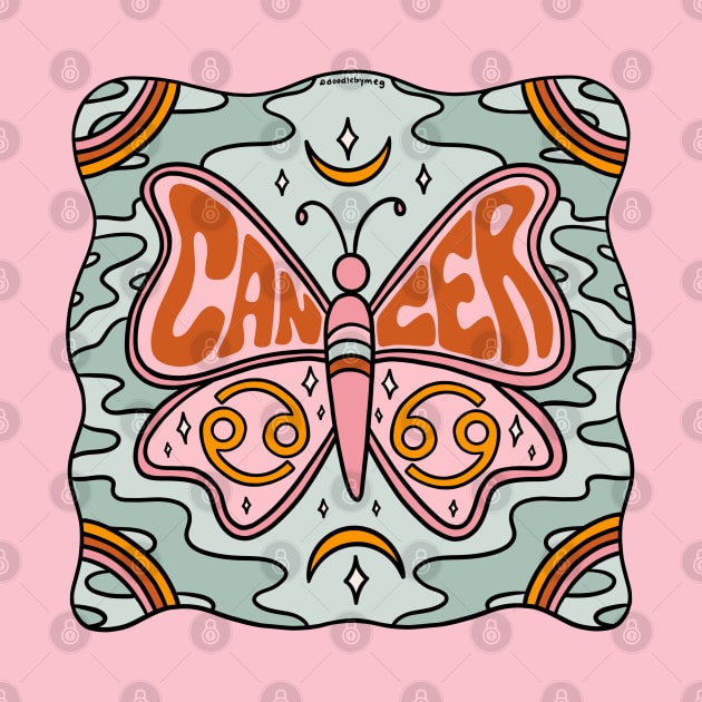 Cancer Butterfly by Doodle by Meg