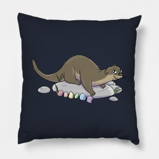 Rainbow Otter Pillow