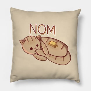 Nom Cat Bread Pillow