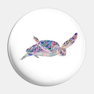 Sea Turtle Painting Pin