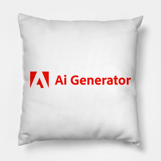 Parody logo Adobe - Ai Generator Pillow by ChaosKhilaf