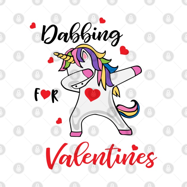 Valentines Shirt, Dabbing Unicorn Heart, Gift and Décor Idea by Parin Shop