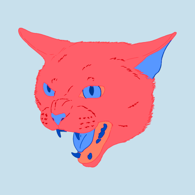 Vaporwave Cat - Cherry by Basicallyimbored