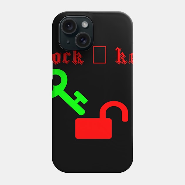 Lock And Key Phone Case by Designz4U